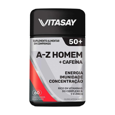 Polivitamínico Vitasay 50+ A-Z Homem  60 Unidades - Comprimido