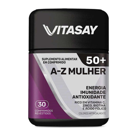 Polivitamínico Vitasay 50+ A-Z Mulher  30 Unidades - Comprimido