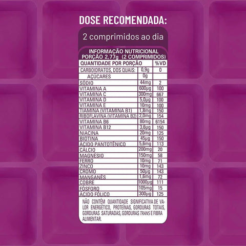 Polivitamínico Vitasay 50+ A-Z Mulher  30 Unidades - Comprimido