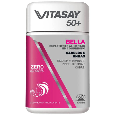 Polivitamínico Vitasay 50+ Bella Cabelo e Unha  60 Unidades - Comprimido