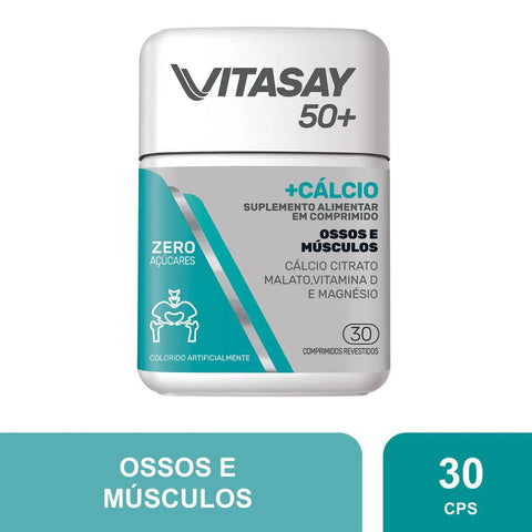 Polivitamínico Vitasay 50+ Calcio  30 Unidades - Comprimido