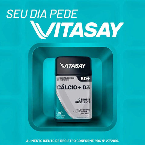 Polivitamínico Vitasay 50+ Calcio  60 Unidades - Comprimido