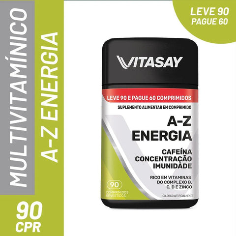 Polivitamínico Vitasay A-Z Energia  90 Unidades - Comprimido