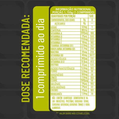 Polivitamínico Vitasay A-Z Energia  90 Unidades - Comprimido