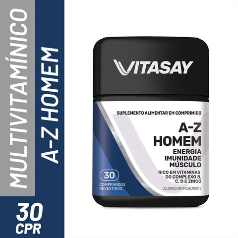 Polivitamínico Vitasay A-Z Homem  30 Unidades - Comprimido