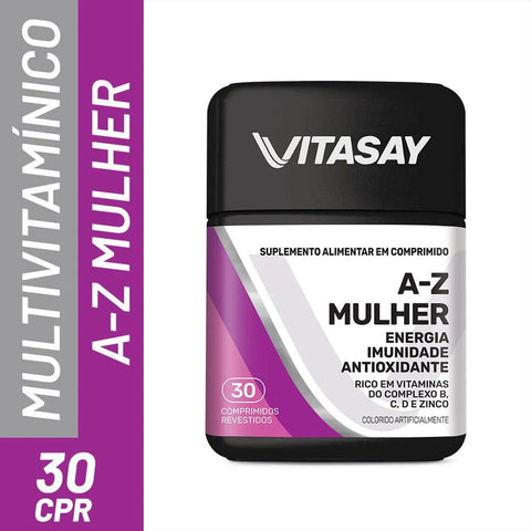 Polivitamínico Vitasay A-Z Mulher  30 Unidades - Comprimido