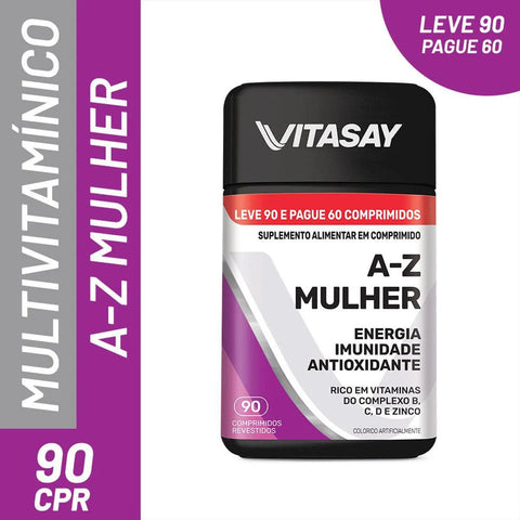 Polivitamínico Vitasay A-Z Mulher  90 Unidades - Comprimido