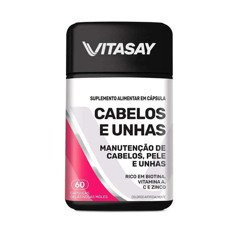 Polivitamínico Vitasay Cabelos e Unhas  60 Unidades - Cápsula