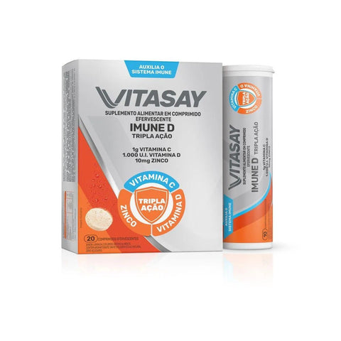 Polivitamínico Vitasay Imune D Tripla Ação  20 Unidades - Comprimido