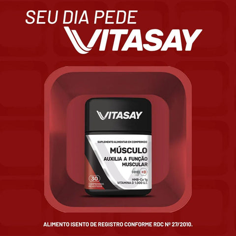 Polivitamínico Vitasay Musculo Frasco  30 Unidades - Comprimido