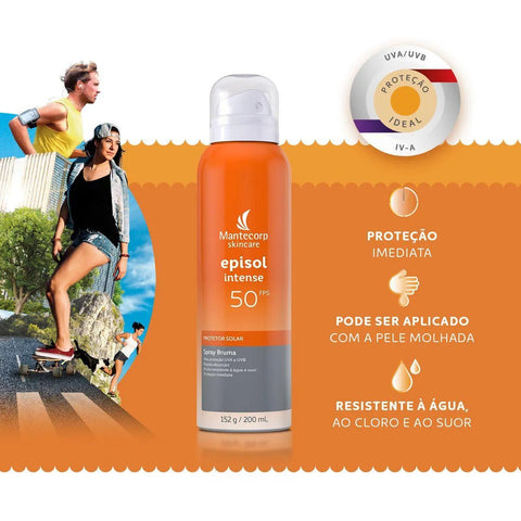 Protetor Solar Episol Intense Spray Bruma  FPS 50 - 200 mL