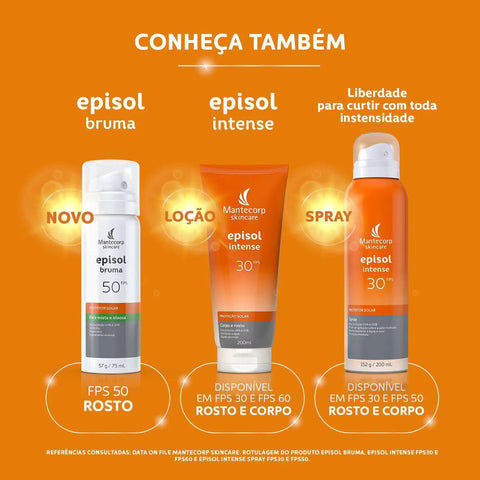 Protetor Solar Episol Intense Spray Bruma  FPS 50 - 200 mL