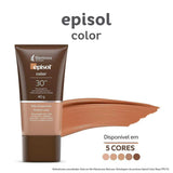 Protetor Solar Facial Episol Color  Pele Morena Mais - FPS 30 - 40 g