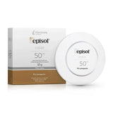 Protetor Solar Facial Episol Color Pó Compacto  FPS 50 - 10 g
