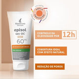 Protetor Solar Facial Episol Sec OC  Claro - FPS 60 - 60 mL