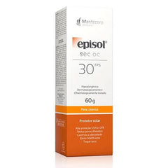 Protetor Solar Facial Episol Sec OC  Sem Cor - FPS 30 - 60 g