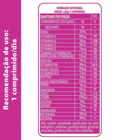 Suplemento Alimentar Addera + Cabelo e Unhas  2000UI - 90 Unidades - Comprimido