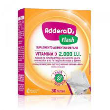Vitamina D Addera D3 Flash  Hortelã - 30 Unidades - Sachê