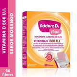 Vitamina D Addera D3 Flash  Morango - 30 Unidades - Sachê