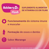 Vitamina D Addera D3 Flash  Morango - 30 Unidades - Sachê