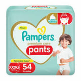 Fralda Pampers Pants Premium Care  Tamanho XXXG - 54 Unidades