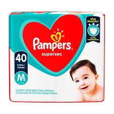 Fralda Pampers Supersec  Tamanho M - 40 Unidades