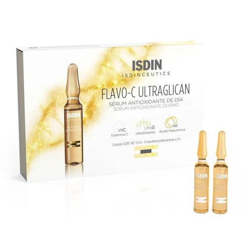 ISDIN Flavo-C Serum Facial Ultraglican 2 Ml Com 10 Ampolas