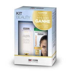 Kit ISDIN Beauty Sérum Hyaluronic Concentrate + Fusion Water  FPS 60 - 30 mL + 30 mL