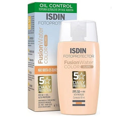 Protetor Solar Facial ISDIN Fusion Water Color  Clara - FPS 50 - 50 mL