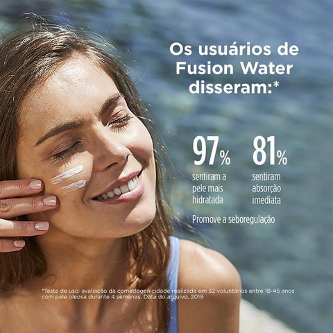 Protetor Solar Facial ISDIN Fusion Water  FPS 60 - 30 mL
