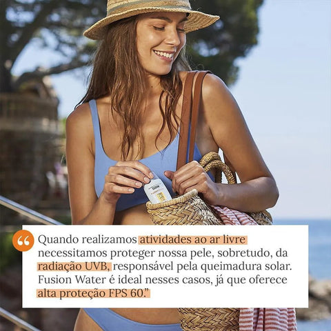 Protetor Solar Facial ISDIN Fusion Water  FPS 60 - 30 mL
