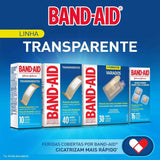 Curativo Band-Aid  Regular  Cor Transparente - 10 Unidades