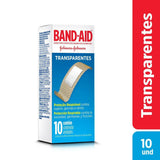 Curativo Band-Aid  Regular  Cor Transparente - 10 Unidades