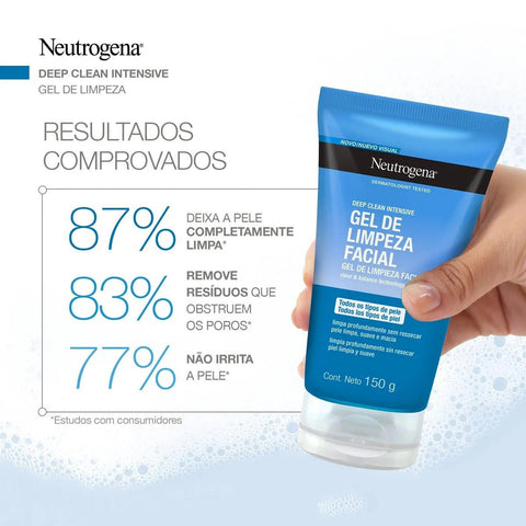 Gel de Limpeza Neutrogena Deep Clean Limpeza Profunda 150G