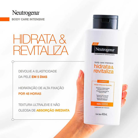 Loção Hidratante Corporal Neutrogena Body Care Intensive Hidrata & Revitaliza 400 Ml