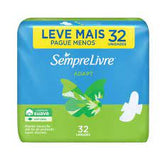 Absorvente Sempre Livre Adapt  Com Abas - Cobertura Suave - 32 Unidades