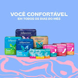 Absorvente Sempre Livre Adapt  Com Abas - Cobertura Suave - 32 Unidades