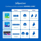 Absorvente Sempre Livre Adapt Plus  Com Abas - Cobertura Suave - 32 Unidades