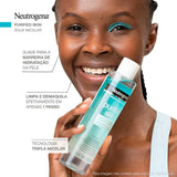 Água Micelar Neutrogena  Demaquilante - Linha Purified Skin - 200 mL