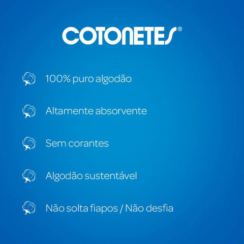 Cotonetes  Caixa - 300 Unidades