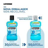 Enxaguante Bucal Listerine Anticáries  Zero Álcool - Linha Cool Mint - 500 mL