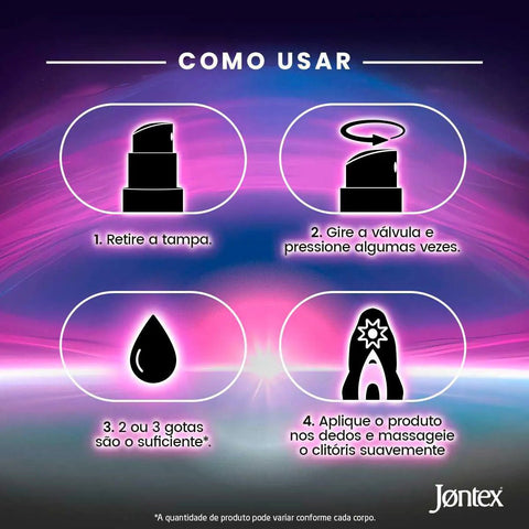 Gel Íntimo Clitoriano Jontex Intense Caixa 10g