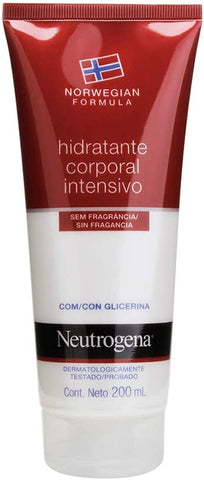 Hidratante Corporal Neutrogena Norwegian Intensivo Sem Fragrância Com 200Ml