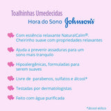 Lenço Umedecido Johnson's Baby  Hora do Sono  48 Unidades
