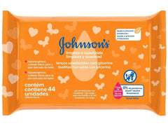 Lenço Umedecido Johnson's Baby  Limpeza e Suavidade  44 Unidades