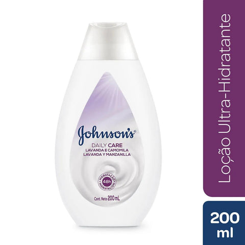 Loção Hidratante Corporal Johnson's  Daily Care - Aroma Lavanda e Camomila - 200 mL