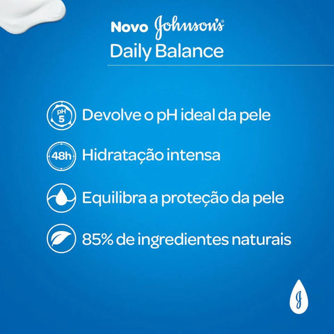 Loção Hidratante Corporal Johnson's  Natural - 200 mL - Daily Balance