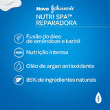 Loção Hidratante Corporal Johnson's  Nutri Spa - Aroma Amêndoas, Argan e Karité - 200 mL