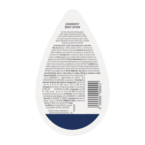 Loção Hidratante Corporal Johnson's  Nutri Spa - Aroma Amêndoas, Argan e Karité - 200 mL