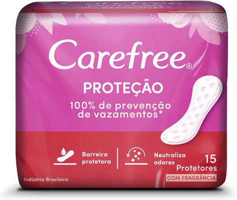 Protetor Diário Carefree Original Com Perfume, 15 Unidades